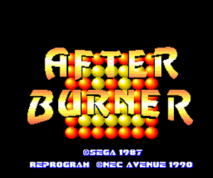 After Burner II (Japan) Screenshot
